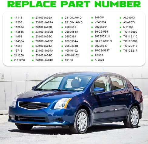 المولد الجديد 12V 110A متوافق مع Nissan Sentra Rogue Select Altima Coupe S L4 2.5L 2007-2015 استبدال 23100JA02A 23100JA02B TG12C032 TG12S217 23100JA02C 40040102 V849054 2650364 in Saudi Arabia