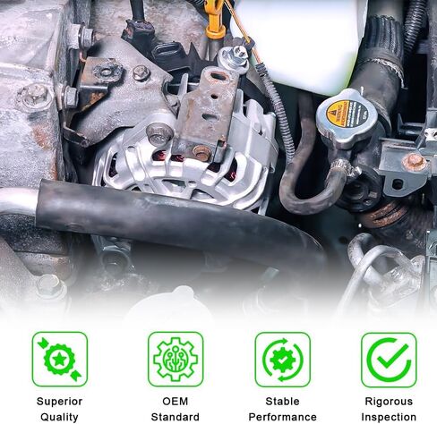 المولد الجديد 12V 110A متوافق مع Nissan Sentra Rogue Select Altima Coupe S L4 2.5L 2007-2015 استبدال 23100JA02A 23100JA02B TG12C032 TG12S217 23100JA02C 40040102 V849054 2650364 in Saudi Arabia