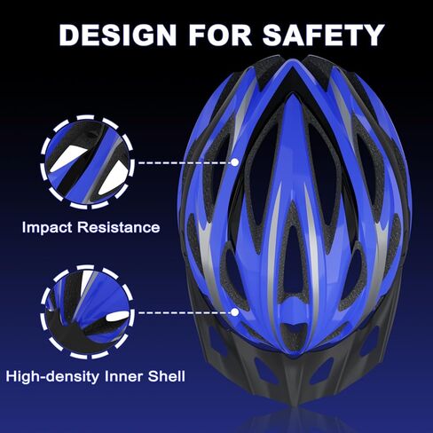 Adult Bike Helmet for Men Women Cycling with Detachable Visor, Lightweight Bicycle Helmets with 24 Cooling Vents in Kuwait