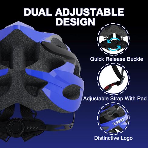 Adult Bike Helmet for Men Women Cycling with Detachable Visor, Lightweight Bicycle Helmets with 24 Cooling Vents in Kuwait