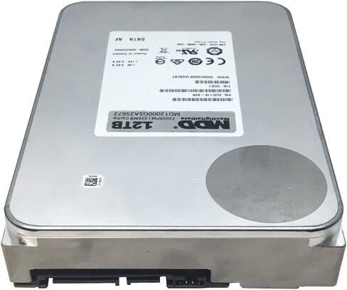 MaxDigitalData (MD12000GSA25672) 12 تيرابايت 7200 دورة في الدقيقة SATA 6 جيجابايت/ثانية 256 ميجابايت كاش 3.5 بوصة محرك الأقراص الصلبة الداخلي لسطح المكتب (متجدد) in Saudi Arabia