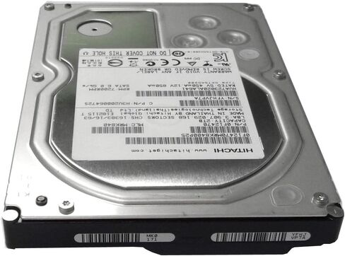 Hitachi Ultrastar (0F12470) 2 تيرابايت 64 ميجابايت كاش 7200 دورة في الدقيقة SATA III (6.0 جيجابايت/ثانية) محرك الأقراص الصلبة Enterprise 3.5 بوصة (لأجهزة الكمبيوتر الشخصية وأجهزة Mac وCCTV DVR وRAID وNAS) (متجدد) in Kuwait