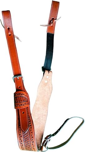 مجموعة حزام السرج من جلد الحصان الغربي الكامل من RAAVILS طقم حزام السرج الخلفي لحزام السرج وحزام السرج وحزام السرج للحصان in Kuwait