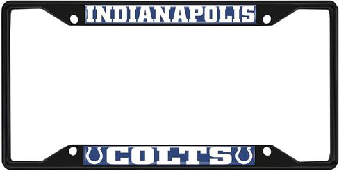FANMATS 31358 Indianapolis Colts إطار لوحة ترخيص معدني بلمسة نهائية سوداء in Saudi Arabia