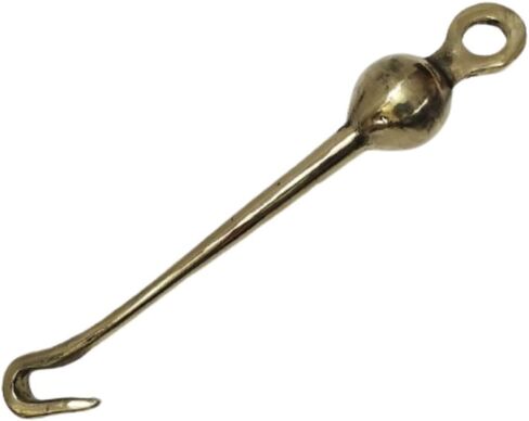 مصفق جرس نحاسي - صوت رائع - معبد/كنيسة/ديني/تقليدي/مدرسة/كلية - نحاس: الطول: 13 بوصة (519) in Kuwait