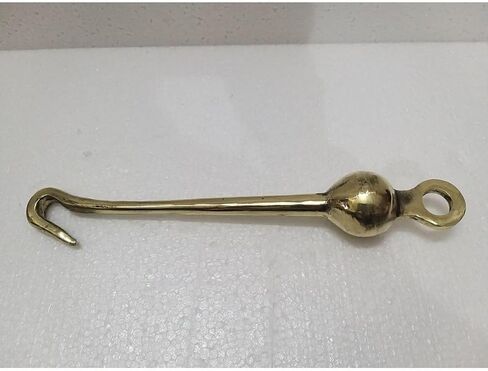 مصفق جرس نحاسي - صوت رائع - معبد/كنيسة/ديني/تقليدي/مدرسة/كلية - نحاس: الطول: 13 بوصة (519) in Kuwait