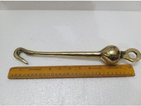 مصفق جرس نحاسي - صوت رائع - معبد/كنيسة/ديني/تقليدي/مدرسة/كلية - نحاس: الطول: 13 بوصة (519) in Kuwait