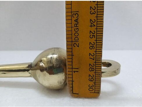 مصفق جرس نحاسي - صوت رائع - معبد/كنيسة/ديني/تقليدي/مدرسة/كلية - نحاس: الطول: 13 بوصة (519) in Kuwait