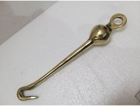 مصفق جرس نحاسي - صوت رائع - معبد/كنيسة/ديني/تقليدي/مدرسة/كلية - نحاس: الطول: 13 بوصة (519) in Kuwait