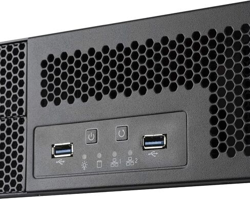 تقنية SilverStone 2U Dual 5.25 بوصة Drive Bay ATX Rackmount هيكل خادم تخزين صناعي وNoctua NF-R8 redux-1800 PWM، مروحة تبريد عالية الأداء، 4 دبابيس، 1800 دورة في الدقيقة (80 مم، رمادي) in Saudi Arabia