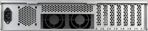 تقنية SilverStone 2U Dual 5.25 بوصة Drive Bay ATX Rackmount هيكل خادم تخزين صناعي وNoctua NF-R8 redux-1800 PWM، مروحة تبريد عالية الأداء، 4 دبابيس، 1800 دورة في الدقيقة (80 مم، رمادي) in Saudi Arabia