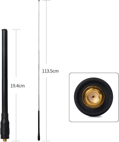 HYS 70-1000MHz هوائي تلسكوبي واسع النطاق SMA-أنثى هوائي الراديو المحمول لسلسلة BaoFeng UV5R UV5RE BF-888S سلسلة كينوود/HYT/LINTONT سلسلة أجهزة الراديو ثنائية الاتجاه HT الماسح الضوئي in Kuwait