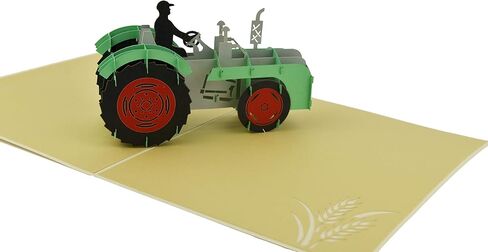 بطاقة تهنئة منبثقة ثلاثية الأبعاد من Red Tractor، بطاقة ذكرى سنوية له، بطاقة عيد الأب، بطاقة عيد ميلاد الأطفال، في أي مناسبة in Saudi Arabia