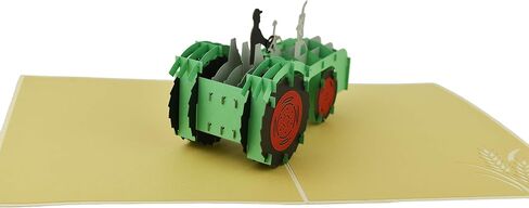 بطاقة تهنئة منبثقة ثلاثية الأبعاد من Red Tractor، بطاقة ذكرى سنوية له، بطاقة عيد الأب، بطاقة عيد ميلاد الأطفال، في أي مناسبة in Saudi Arabia