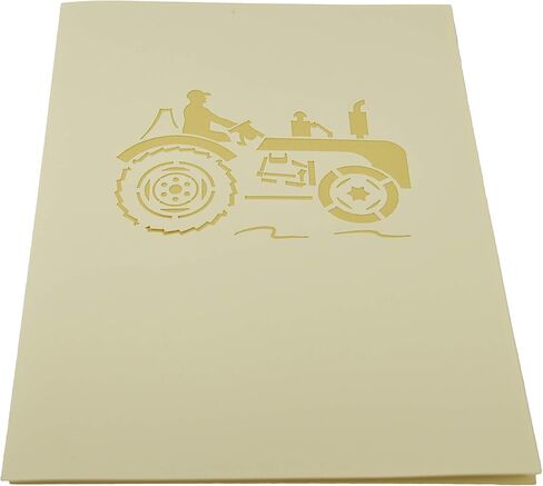 بطاقة تهنئة منبثقة ثلاثية الأبعاد من Red Tractor، بطاقة ذكرى سنوية له، بطاقة عيد الأب، بطاقة عيد ميلاد الأطفال، في أي مناسبة in Saudi Arabia
