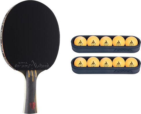 JOOLA Infinity Overdrive Ping Pong Paddle & Table Tennis Sets, Racket with Carbon Kevlar & Double Black Extreme Speed Rubber, Ping Pong Set with 10 Ping Pong Balls & Magnetic Ball Holder in Saudi Arabia