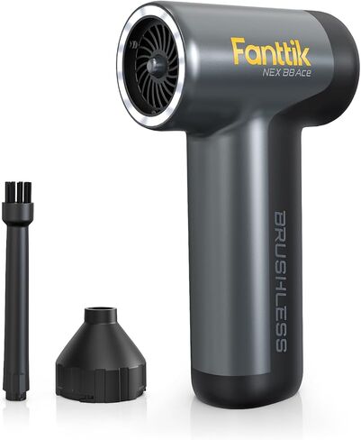 Fanttik B8 Ace Electric Air Duster, Cordless Air Duster, 110000 RPM Brushless Motor, Max.100M/S Flow Rate, 2600mAh Rechargeable Battery, LED Light, Dust Blower for Keyboard, PC Fans & Housing, Cabinet in Saudi Arabia