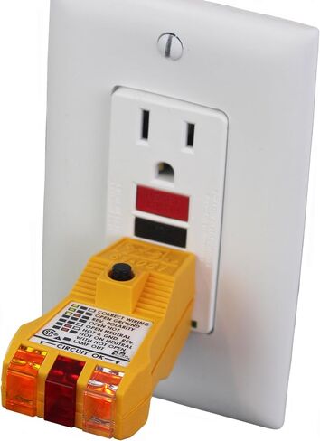 IDEAL INDUSTRIES INC. 61-035 E-Z Check Circuit Tester, 120VAC, Heavy Duty, Yellow in Saudi Arabia