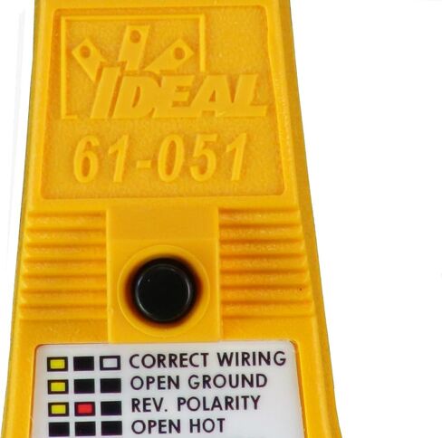 IDEAL INDUSTRIES INC. 61-035 E-Z Check Circuit Tester, 120VAC, Heavy Duty, Yellow in Saudi Arabia