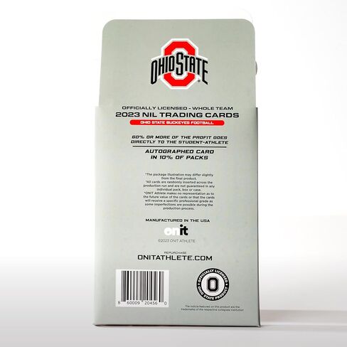 بطاقات تداول ONIT Ohio State Buckeyes Football Nil - 14 بطاقة حزمة - 2023 مرخصة رسميًا من الرابطة الوطنية لرياضة الجامعات (NCAA) - توقيعات بطاقات سلسلة التوقيع - بطاقات التعتيم - بطاقات سلسلة الأيقونة in Kuwait
