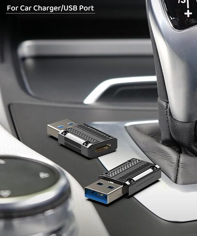 حزمة محول USB إلى USB-C-2، محول USB من النوع C أنثى إلى ذكر للسفر، متوافق مع Apple MagSafe، Apple Watch Series 9 8 7 Ultra SE، iPhone 15 14 13 12، iPad، Airpods، CarPlay in Kuwait