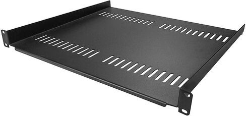 210mm /8.2" Heavy Duty Steel 19'' Wide 1U Fixed Shelf for Server Cabinet, Universal fit, Great for Holding Server, Network and Audio Equipment. Industry Best 7 Year Warranty! in Kuwait