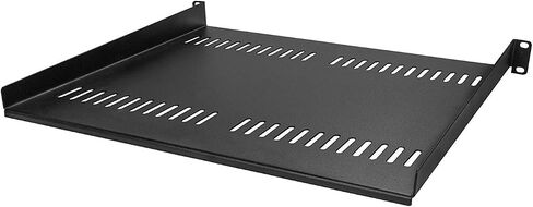 210mm /8.2" Heavy Duty Steel 19'' Wide 1U Fixed Shelf for Server Cabinet, Universal fit, Great for Holding Server, Network and Audio Equipment. Industry Best 7 Year Warranty! in Kuwait