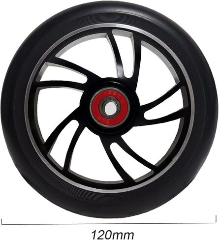 قطعتان من عجلات سكوتر برو 120 ملم مع محامل Abec 9 للدراجات البخارية MGP/Razor/Lucky Pro in Kuwait