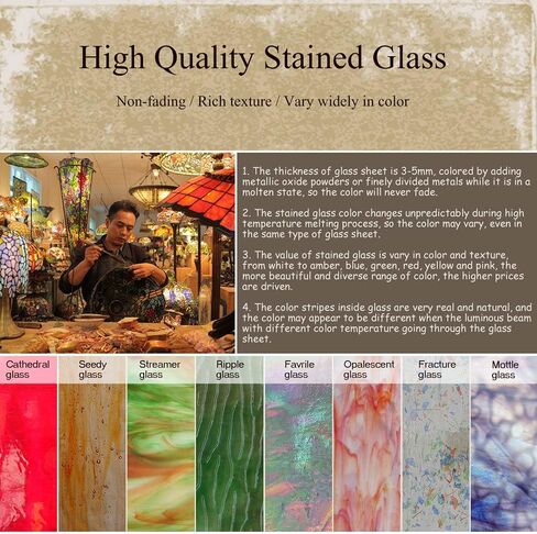 Bieye W10032 Fiery Heart and Flower Tiffany Style Stained Glass Window Hangings Panel with Chain, Orange, 25" H x 18" W in Kuwait