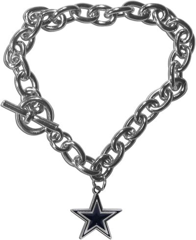 Siskiyou Sports NFL womens Chain Bracelet and Dangle Earring Set in Saudi Arabia