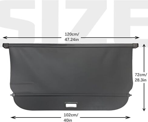 غطاء شحن قابل للسحب لسيارة Honda HRV 2023 2024، غطاء صندوق السيارة الخلفي متوافق مع Honda HR-V 2023 2024 ظل حماية أمان بدون فجوة ملحقات السيارة باللون الأسود، ألياف الكربون in Kuwait