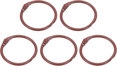 PATIKIL Loose Leaf Binder Rings 1 Inch, 5 Pack Metal Flash Card Book Binding Rings for Key Chain Index Card Scrapbooks, Black in Kuwait