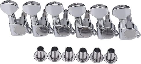 جين هو 6 في الخط 6R ضبط الغيتار الوتد المستقبلون آلة رؤساء ل درابزين ستراتوكاستر بدء تيلي نمط الغيتار كروم J07 in Kuwait