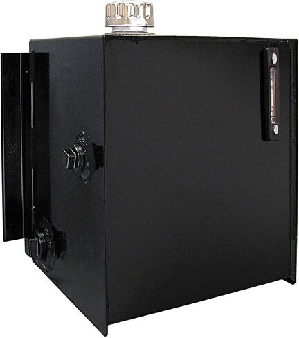 Buyers Products SMR7S 7 Gallon Side Mount Steel Hydraulic Reservoir, Black Powdercoat, Magnetic Drain Plug, Truck Hydraulic Accessories in Kuwait