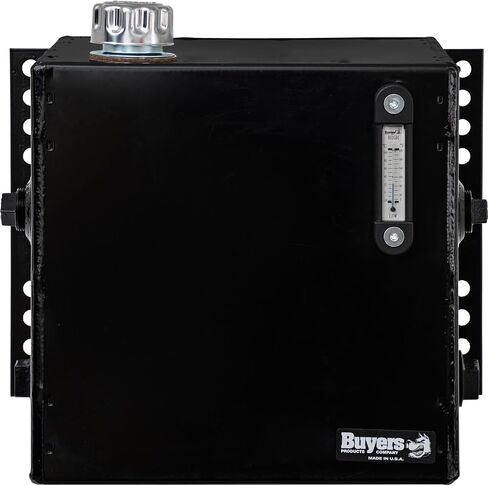 Buyers Products SMR7S 7 Gallon Side Mount Steel Hydraulic Reservoir, Black Powdercoat, Magnetic Drain Plug, Truck Hydraulic Accessories in Kuwait