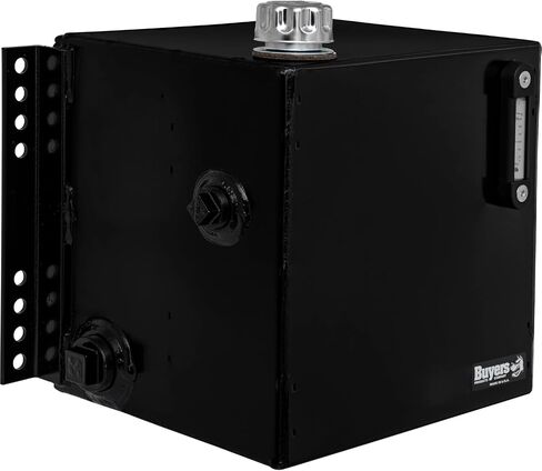 Buyers Products SMR7S 7 Gallon Side Mount Steel Hydraulic Reservoir, Black Powdercoat, Magnetic Drain Plug, Truck Hydraulic Accessories in Kuwait