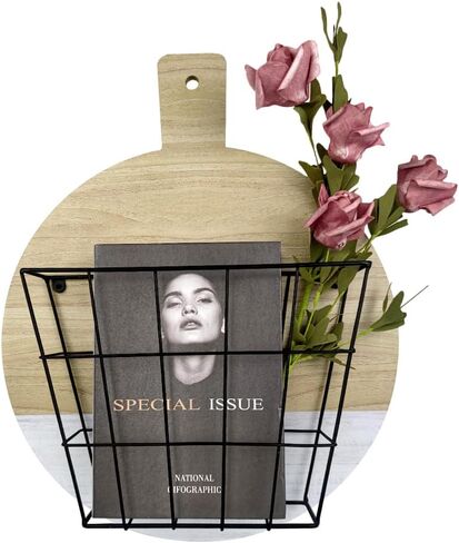 حامل ملفات الحائط، منظم تعليق على الحائط، منظم ورق، بريد، مجلة منزلية، مكتب، تخزين، رف مستندات (مضرب) in Kuwait