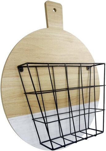 حامل ملفات الحائط، منظم تعليق على الحائط، منظم ورق، بريد، مجلة منزلية، مكتب، تخزين، رف مستندات (مضرب) in Kuwait