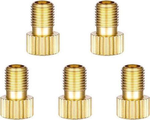 MMOBIEL 5 x Presta to Schrader Valve Adaptors for Bike and Car Valves for Inflating Bike Tire in Saudi Arabia