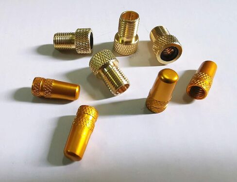 Brass Presta Valve Adapter - Presta Valve Caps Anodized Aluminum in Saudi Arabia