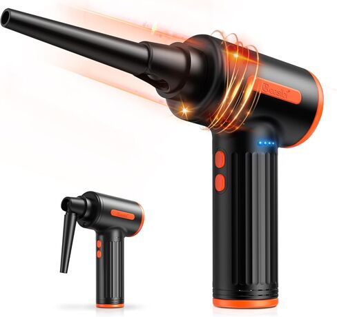 Compressed Air Duster, with Brushless Motor, Low Noise, Max. 90000RPM, 3 Gear Adjustable, 7500mAh Rechargeable Batteries, Non-Disposable Compressed Gas Duster in Kuwait