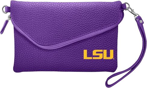 NCAA LSU Tigers Pebble Fold على محفظة كروس in Saudi Arabia