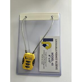Locking Parking Permit Holder - Large Permit