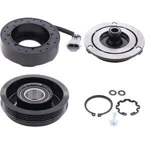 ApplianPar A/C AC Compressor Clutch Assembly Kit Pulley Coil Set for GMC Sierra 1500 4.8L 5.3L 2000-2013