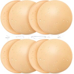 Waterproof Bathing Suit Inserts 4 Pairs, Round Swimsuit Pads Inserts Bra Cups for Women Bikini Sport Top