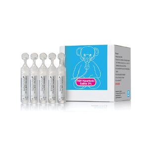 NAVEH PHARMA 3% Hypertonic Saline Solution for Nebulizer Machine | Saline Solution for Inhalation & Nasal Irrigation | Nebulizer Diluent 3% Concentration (25 Vials of 0.17 FL OZ)