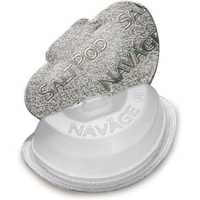 Navage Saltpod w/alkalol 30 Pack (30 Saltpods) Salt Pod تعبئة فقط - نظام الري الأنفي المصمم بشكل حصري - شطف الجيوب الأنفية وقرون القلوية للتخفيف السريع والهدوي
