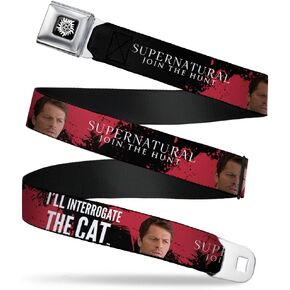 Supernatural Seatbelt Buckle Belt, Supernatural Castiel Ill Interrogate the Cat