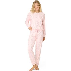 PJ Salvage Women's [Amazon Exclusive] Cloud Jersey Jogger Pajama 2-Piece Pj Set