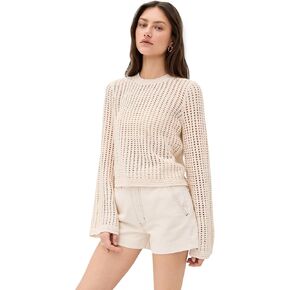 FRAME Women's The Crochet Bell Sweater